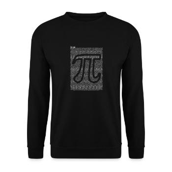 10000 Ziffern Pi-Zeichen - Mathematik Mathematik - 10K Cool - Unisex Pullover - Schwarz - Vorne - Alina (178cm) & Michal (187cm)