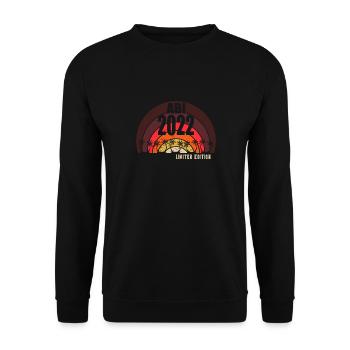 Abitur Gymnasium Damen und Herren Abi 2022 - Unisex Pullover - Schwarz - Vorne - Alina (178cm) & Michal (187cm)