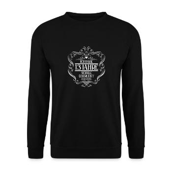 Abitur Gymnasium Damen und Herren Abi 2022 - Unisex Pullover - Schwarz - Vorne - Alina (178cm) & Michal (187cm)