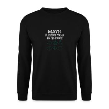 Lustige Mathematik Lehrer Kunst Mathematik Gleichung Liebhaber - Unisex Pullover - Schwarz - Vorne - Alina (178cm) & Michal (187cm)