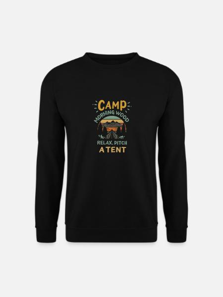 Camp Morning Wood - Unisex Sweatshirt - black