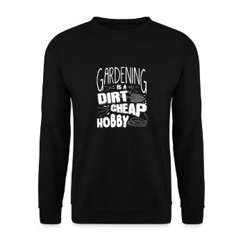 Horticulture Horticulturist Gardening Is A Dirt - Unisex Sweatshirt - black - Front - Alina (178cm) & Michal (187cm)