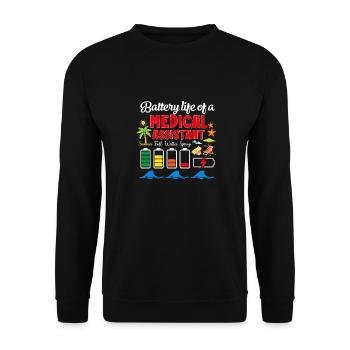 Autonomie d’un assistant médical - Sweat-shirt Unisexe - noir - Devant - Alina (178cm) & Michal (187cm)