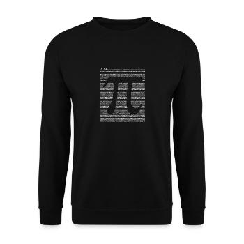 Mathematik Mathematik Pi Day Funny Algebra Lehrer Wortspiel - Unisex Pullover - Schwarz - Vorne - Alina (178cm) & Michal (187cm)