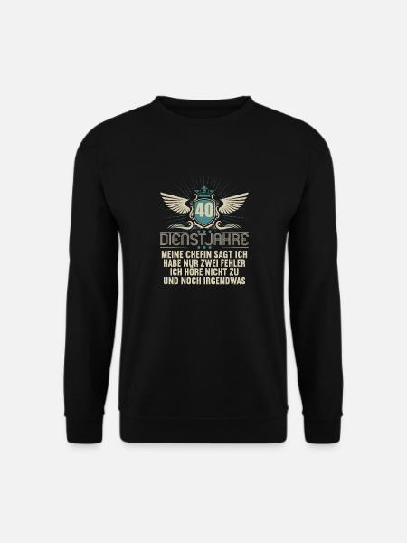 40 Jahre im Dienst 40 Jähriges Dienstjubiläum - Unisex Pullover - Schwarz