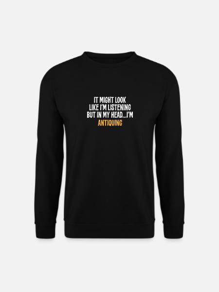 J’AI PEUT-ÊTRE L’IMPRESSION D’ÉCOUTER, MAIS DANS MA TÊTE, JE SUIS - Sweat-shirt Unisexe - noir