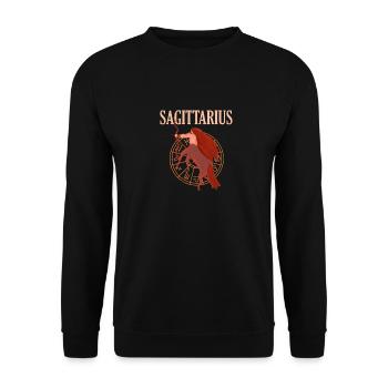 Sagittarius - Unisex Sweatshirt - black - Front - Alina (178cm) & Michal (187cm)