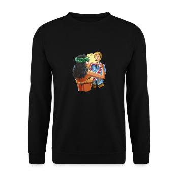Hawaii Aloha Spaß Reisen Hawaii Aloha Spaß Reisen - Unisex Pullover - Schwarz - Vorne - Alina (178cm) & Michal (187cm)