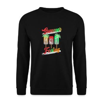Summer Feeling - Unisex Pullover - Schwarz - Vorne - Alina (178cm) & Michal (187cm)