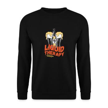 Liquid therapy - Unisex Sweatshirt - black - Front - Alina (178cm) & Michal (187cm)