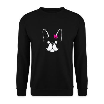 dog - Unisex Pullover - Schwarz - Vorne - Alina (178cm) & Michal (187cm)