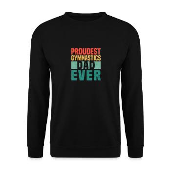 Le plus fier de la gymnastique père de tous les temps Drôle de père - Sweat-shirt Unisexe - noir - Devant - Alina (178cm) & Michal (187cm)