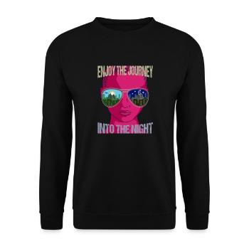 Explorateurs de voyages de vacances dans la nuit - Sweat-shirt Unisexe - noir - Devant - Alina (178cm) & Michal (187cm)