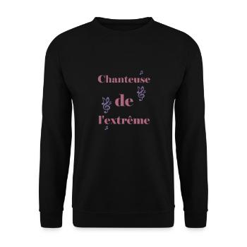 Cadeau femme Chanteuse de l'extrême - Sweat-shirt Unisexe - noir - Devant - Alina (178cm) & Michal (187cm)
