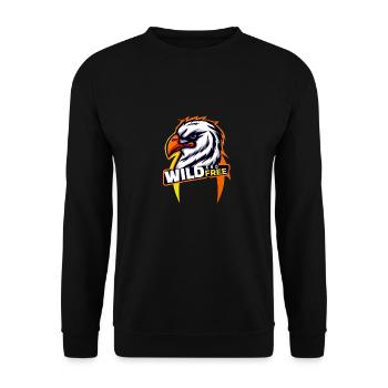 ADLER WILD UND FREI - Unisex Pullover - Schwarz - Vorne - Alina (178cm) & Michal (187cm)