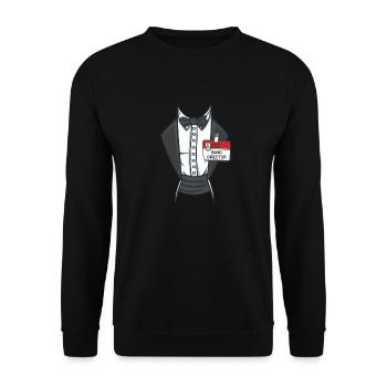 Band Director Costume Art - Unisex Sweatshirt - black - Front - Alina (178cm) & Michal (187cm)