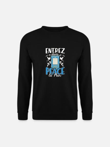 entrez dans la paix - Sweat-shirt Unisexe - noir