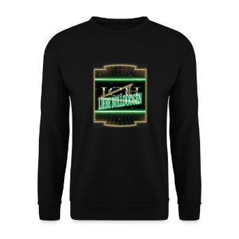 zitat geburtstagsgeschenkidee bluthund - Unisex Pullover - Schwarz - Vorne - Alina (178cm) & Michal (187cm)