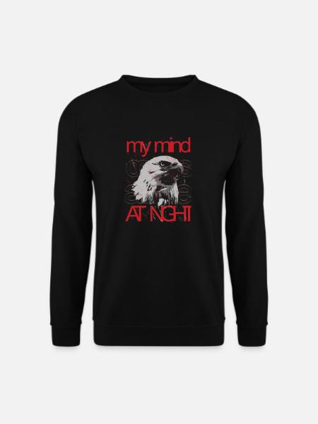 Adler - mind at night - Unisex Pullover - Schwarz