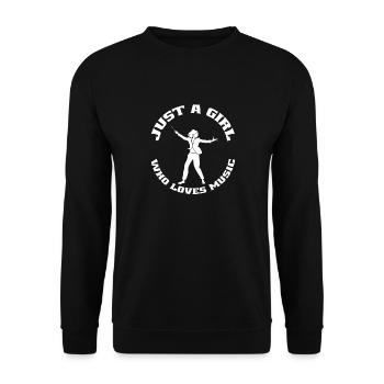 Music Woman Music Teacher Saying Making Music Musician - Unisex Sweatshirt - black - Front - Alina (178cm) & Michal (187cm)