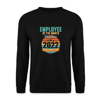 Employee of the Month October 2022 - Unisex Sweatshirt - black - Front - Alina (178cm) & Michal (187cm)