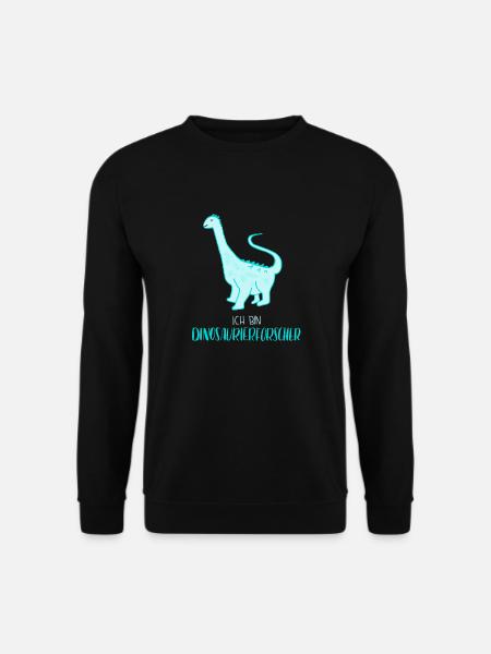 Dinosaurierforscher Türkis - Unisex Pullover - Schwarz