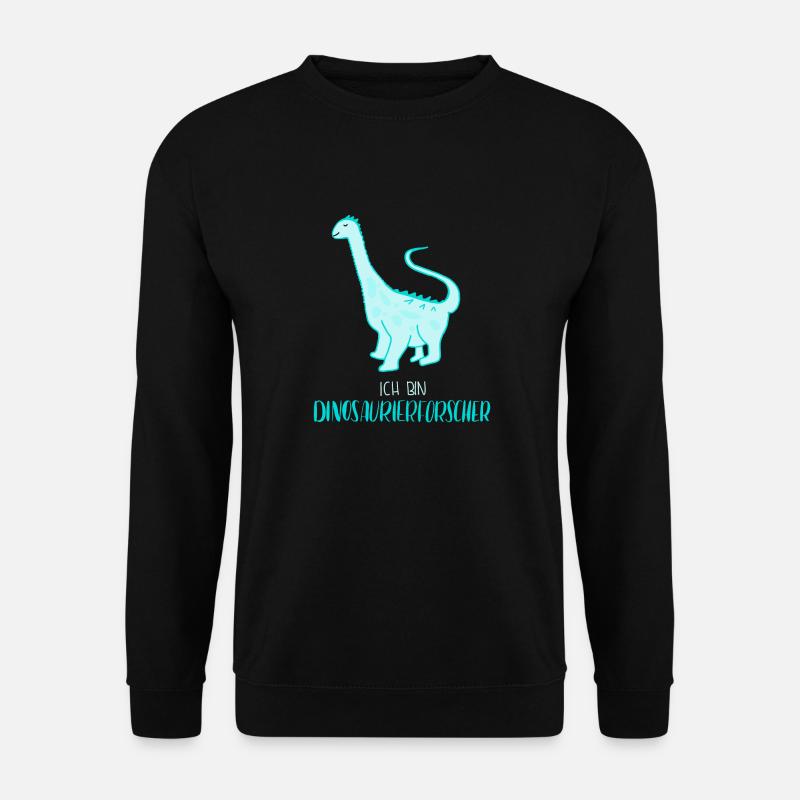 Dinosaurierforscher Türkis - Unisex Pullover - Schwarz