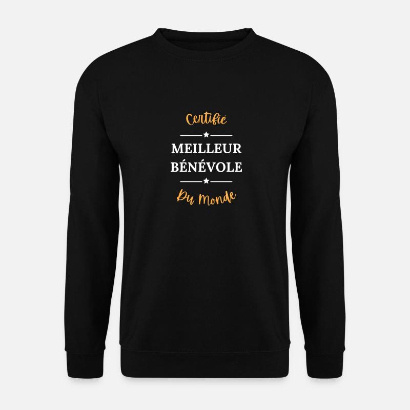 Certifié meilleur bénévole - Sweat-shirt Unisexe - noir