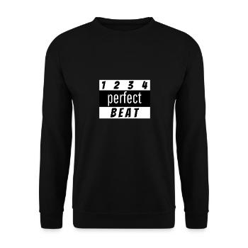 Beat design - Unisex Pullover - Schwarz - Vorne - Alina (178cm) & Michal (187cm)