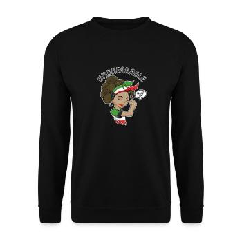 Fille koweïtienne incassable I Héritage koweïtien I - Sweat-shirt Unisexe - noir - Devant - Alina (178cm) & Michal (187cm)