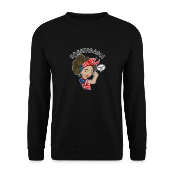 Malaysian Girl Unbreakable Malaysian Heritage - Unisex Sweatshirt - black - Front - Alina (178cm) & Michal (187cm)