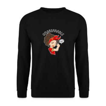Montenegrin Girl Unbreakable I Heritage - Unisex Sweatshirt - black - Front - Alina (178cm) & Michal (187cm)