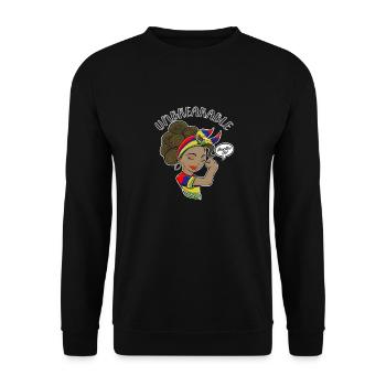 Mauritius Girl Unbreakable Mauritius Heritage - Unisex Sweatshirt - black - Front - Alina (178cm) & Michal (187cm)