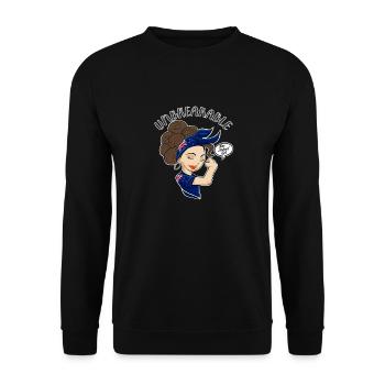 New Zealand Girl Unbreakable I Heritage New - Unisex Pullover - Schwarz - Vorne - Alina (178cm) & Michal (187cm)