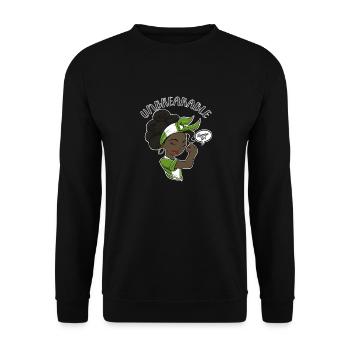 Nigerian Girl Unbreakable I Nigerian Heritage I - Unisex Sweatshirt - black - Front - Alina (178cm) & Michal (187cm)