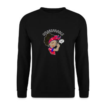 Fille népalaise Incassable I Héritage népalais I - Sweat-shirt Unisexe - noir - Devant - Alina (178cm) & Michal (187cm)