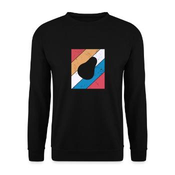 Avocat Vegan Lover Retro Veggie Diet Idée cadeau - Sweat-shirt Unisexe - noir - Devant - Alina (178cm) & Michal (187cm)