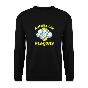Amenez les glaçons - Sweat-shirt Unisexe - noir - Devant - Alina (178cm) & Michal (187cm)