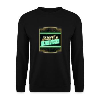 animal love cute cat owner awesome joke bow tie - Unisex Pullover - Schwarz - Vorne - Alina (178cm) & Michal (187cm)