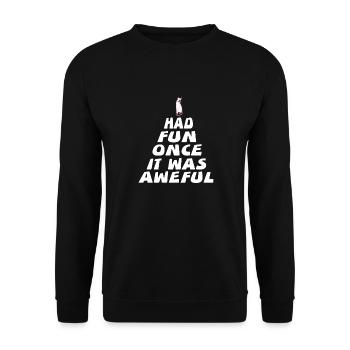 Je me suis amusé une fois que c’était un amoureux des chats drôles - Sweat-shirt Unisexe - noir - Devant - Alina (178cm) & Michal (187cm)