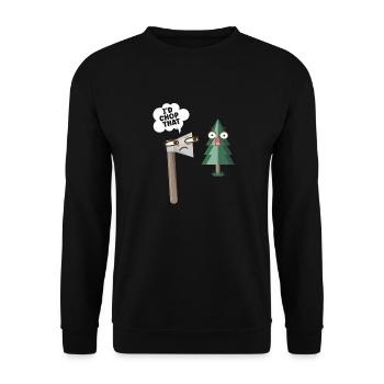 Axe Hatchet Throwing Hatchet Ax Thrower Id Chop - Unisex Pullover - Schwarz - Vorne - Alina (178cm) & Michal (187cm)