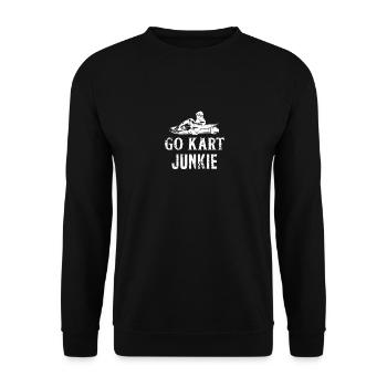 GoKart Kartsport Kart Go Kart Go-Kart Rennen - Unisex Pullover - Schwarz - Vorne - Alina (178cm) & Michal (187cm)