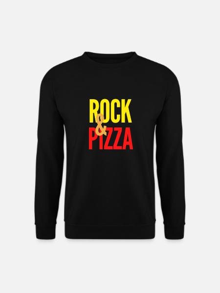 Rock et Pizza - Sweat-shirt Unisexe - noir