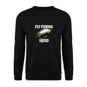 Cathing Fish Citation drôle de pêcheur Pêche à la - Sweat-shirt Unisexe - noir - Devant - Alina (178cm) & Michal (187cm)