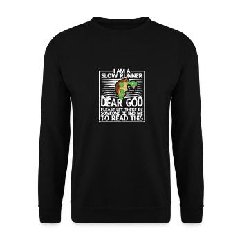 Je suis une tortue Slow Runner drôle - Sweat-shirt Unisexe - noir - Devant - Alina (178cm) & Michal (187cm)