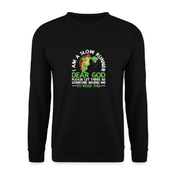 Je suis une tortue Slow Runner drôle - Sweat-shirt Unisexe - noir - Devant - Alina (178cm) & Michal (187cm)
