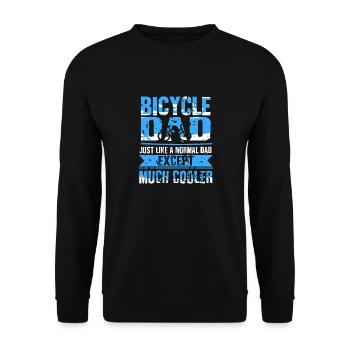 Vélo Papa Comme un Papa Normal Drôle Tee - Sweat-shirt Unisexe - noir - Devant - Alina (178cm) & Michal (187cm)
