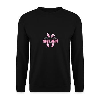 ADALYNN Easter - Unisex Pullover - Schwarz - Vorne - Alina (178cm) & Michal (187cm)