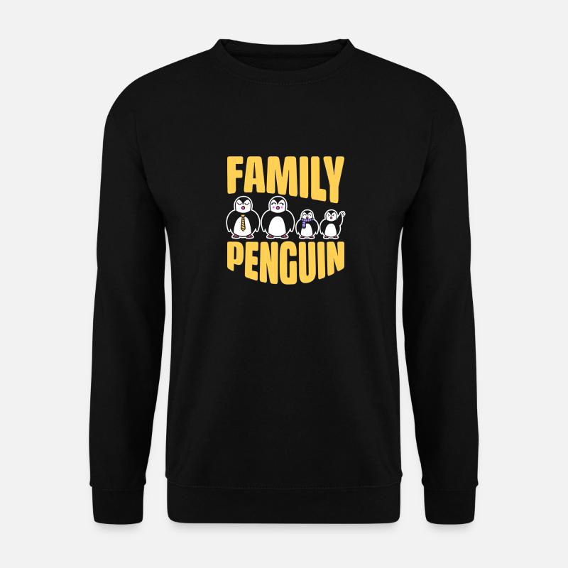 Pinguin-Clan - Unisex Pullover - Schwarz