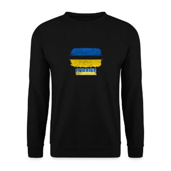 Ukraine War - Unisex Sweatshirt - black - Front - Alina (178cm) & Michal (187cm)